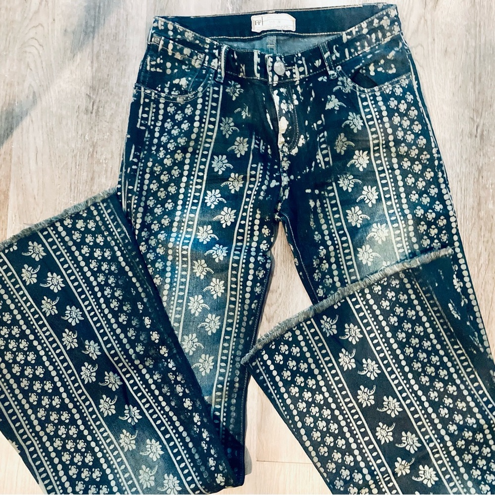Free People Blue Flare Jeans